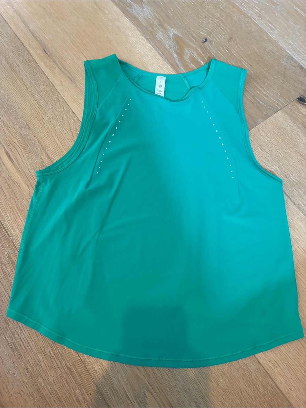 lululemon athletica Emerald Green Sleeveless Athletic Tank
